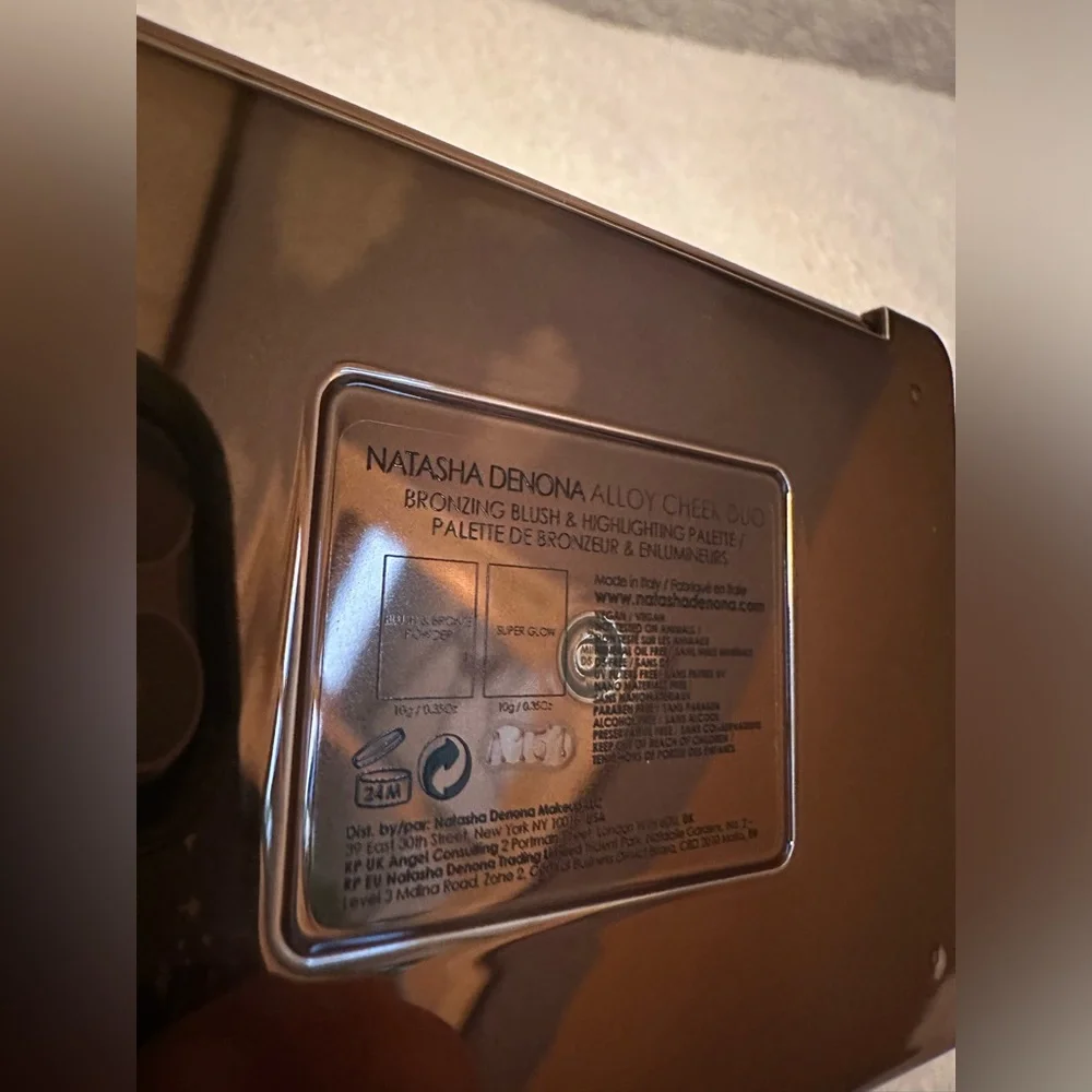 NIB- NATASHA DENONA Alloy Cheek Duo‎ Palette bronze & glow palette